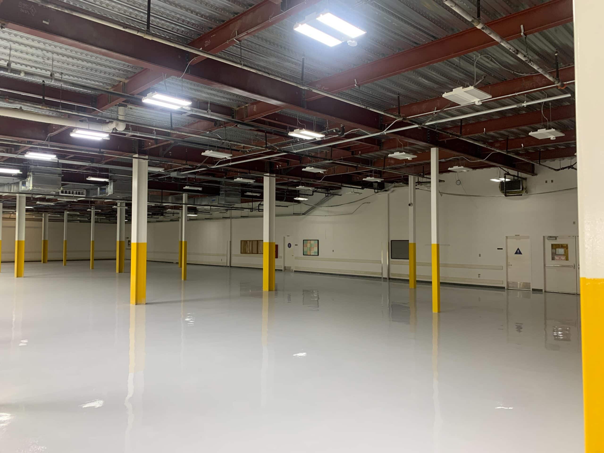 Industrial Machines on Epoxy Coated Flooring Industrial Machines on Coated Flooring